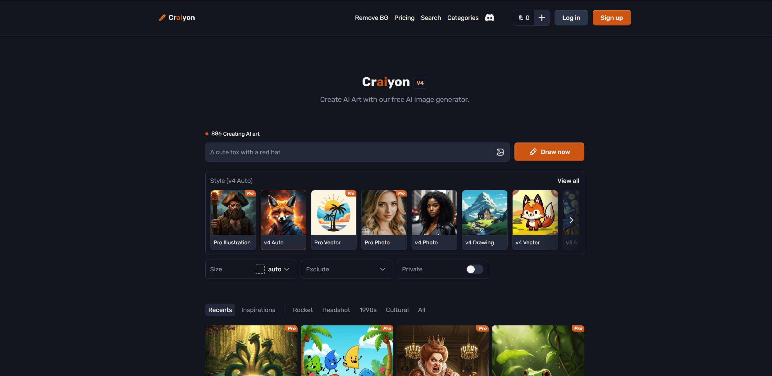 Craiyon unlimited AI art generation samples