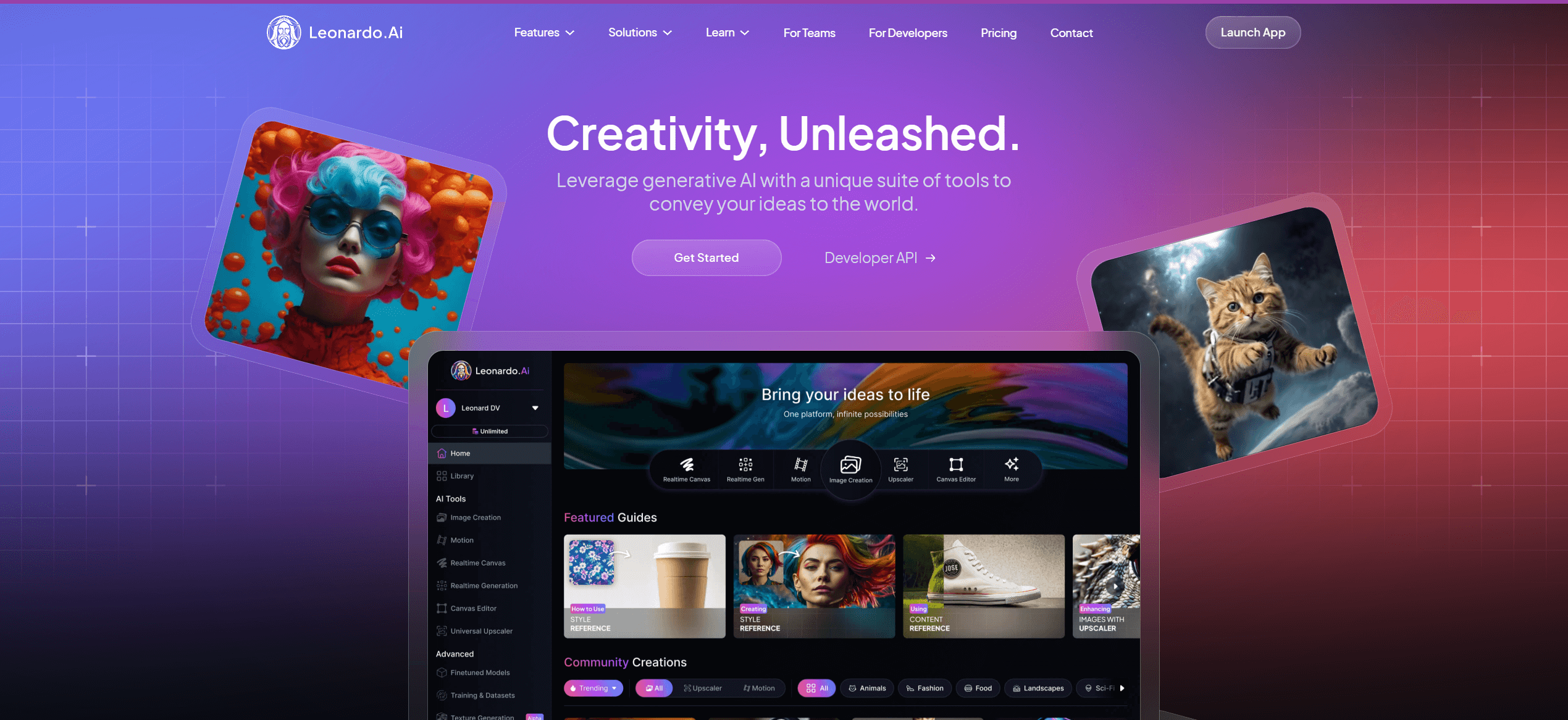 Leonardo AI daily credit system dashboard